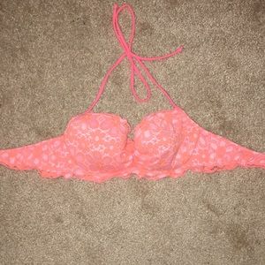 Pink swimsuit top